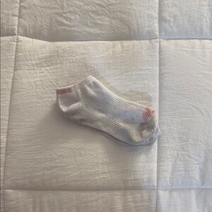 White and Pink Ankle Socks